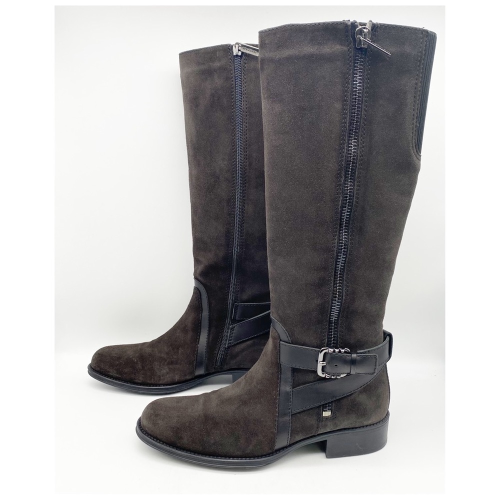NWB Aquatalia Uriale Suede Calf Boots in‎ Graphite Size 9